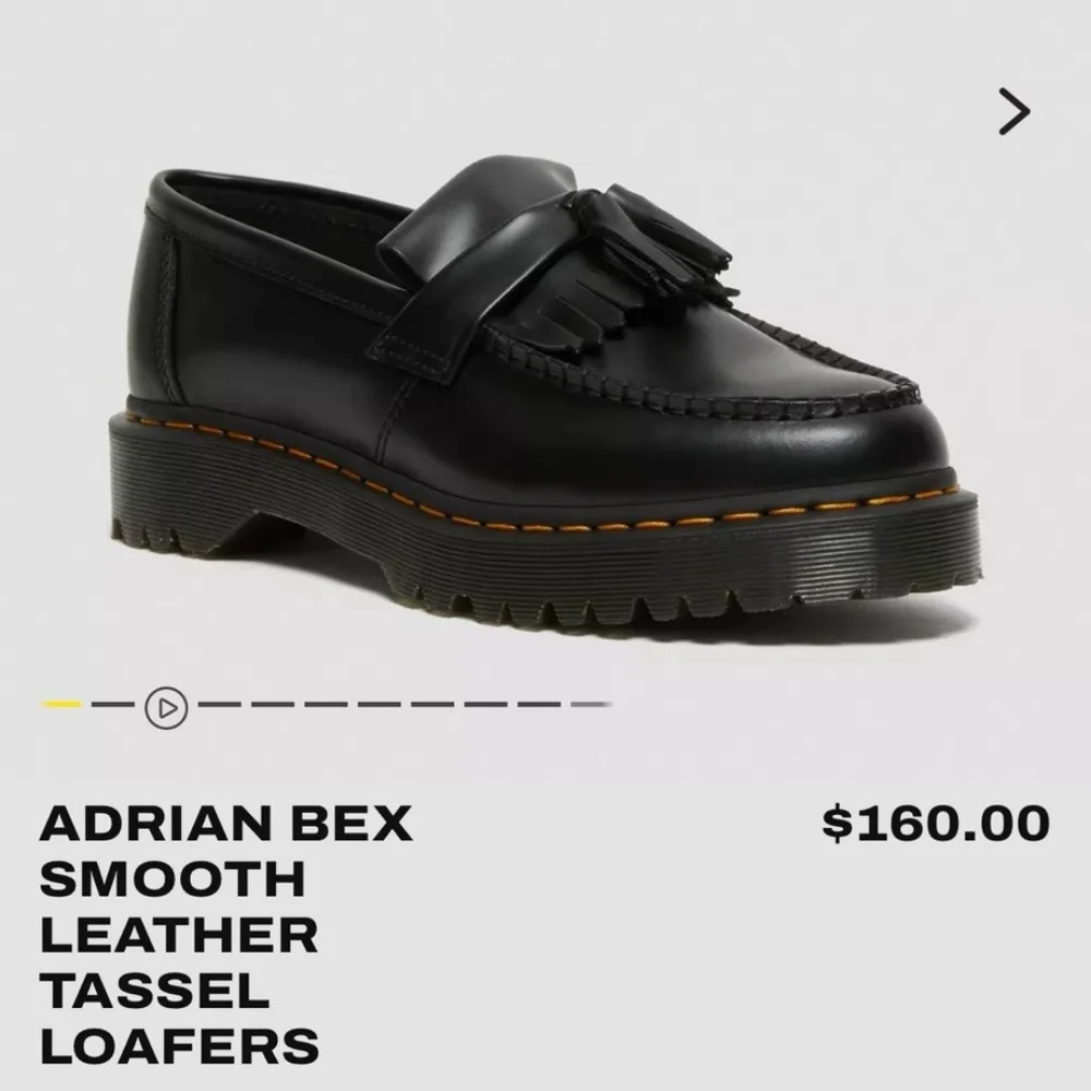 Dr Martens Adrian Bex Smooth Leather Platform Tassel Loafers Shoe Women’s Size 8 - Picture 9 of 10